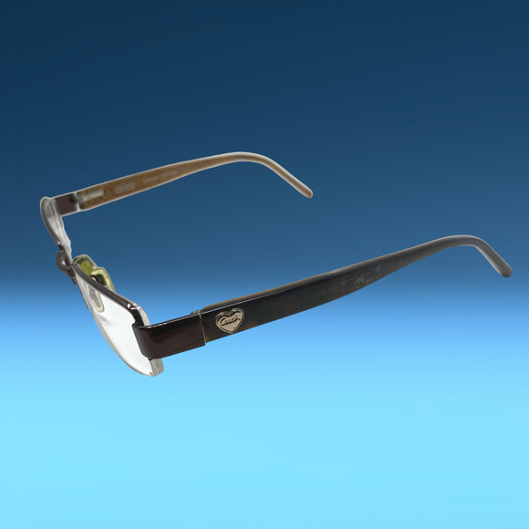 Coach Vera 232 Tortoise Brown Eyeglasses Frames Only 50-18-135 Half Rim + Case - Picture 3 of 8